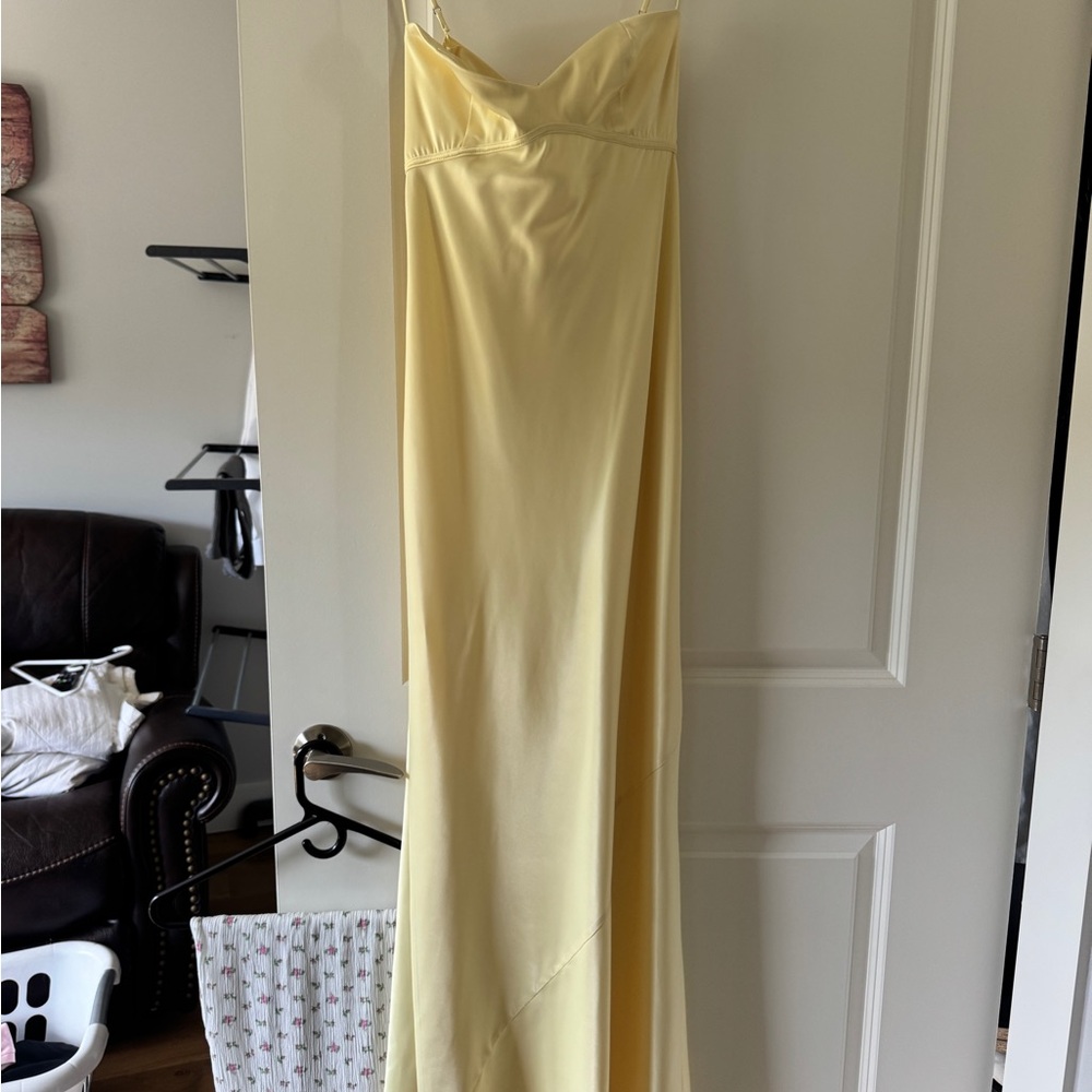 Lucy in the Sky Light Yellow Maxi Dress - Picture 1 of 2